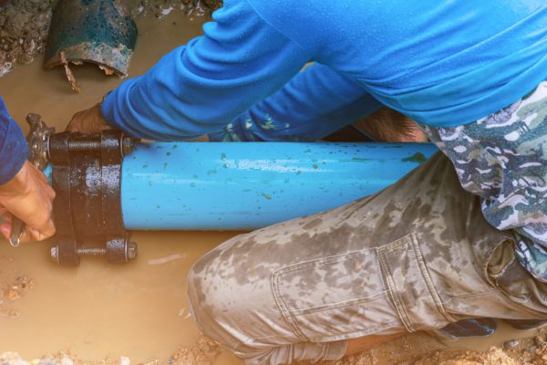 Underground Water Line Repair in Newark
